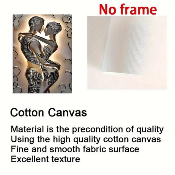 Modern Abstract Canvas Print Wall Art - Picture 5 of 6